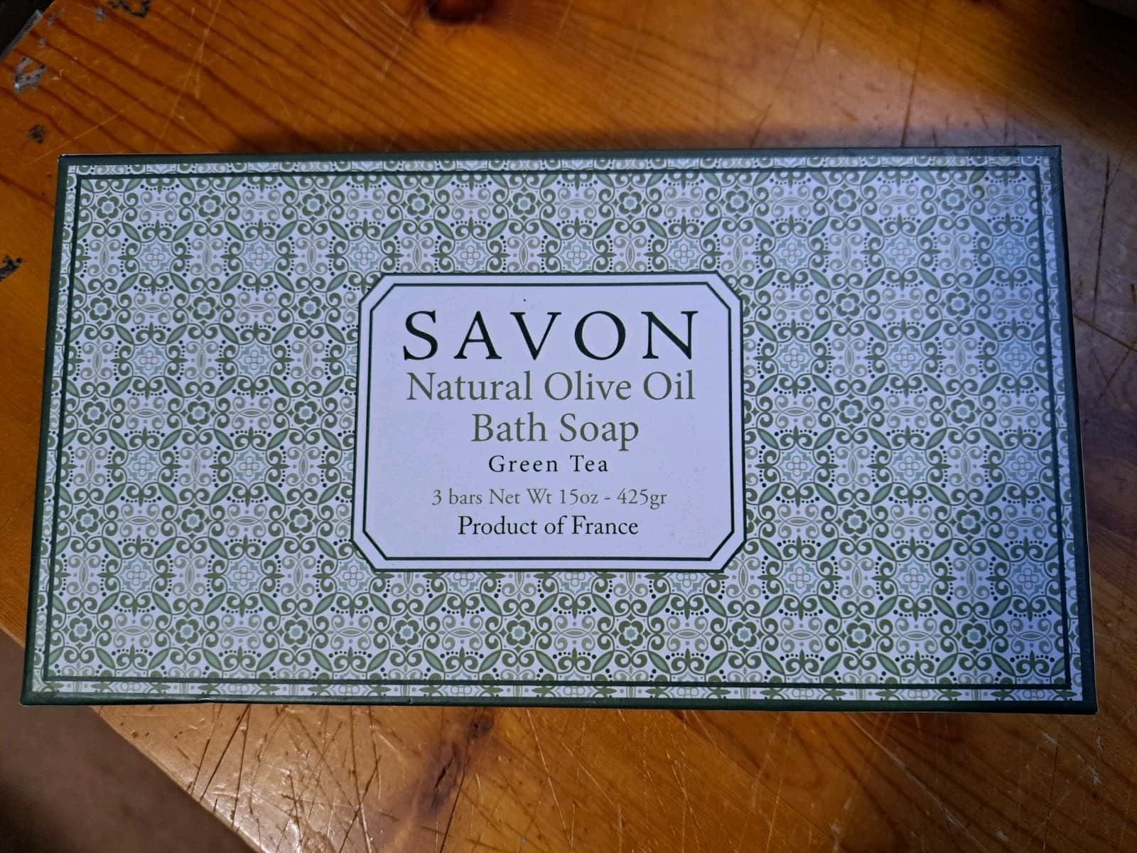 Olivia Care Natural Olive Oil Green Tea Bath Soap 3 pk 5oz each made in France
