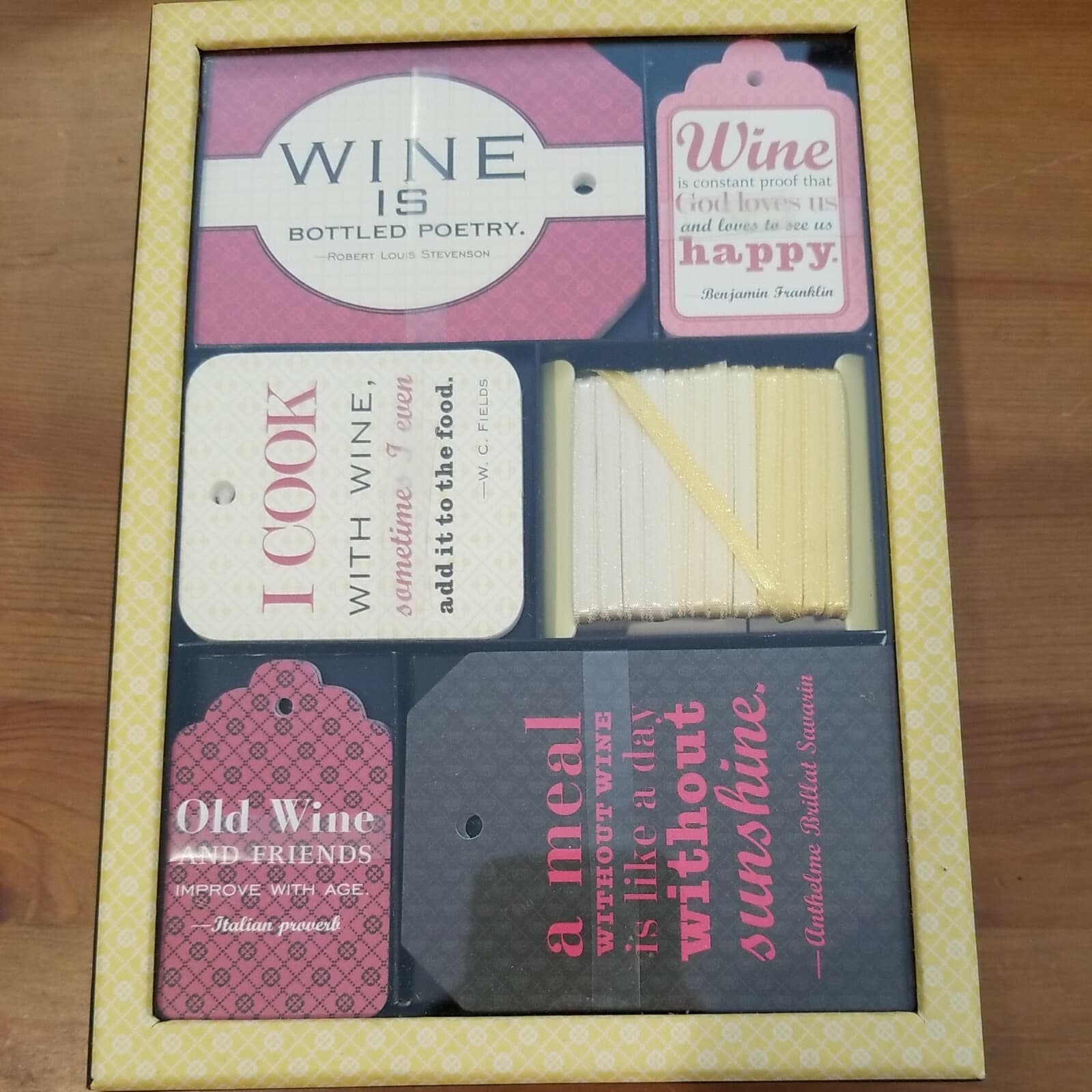 Wine Bottle To / From Hanging Gift Name Tags Label Greeting w/ String NEW
