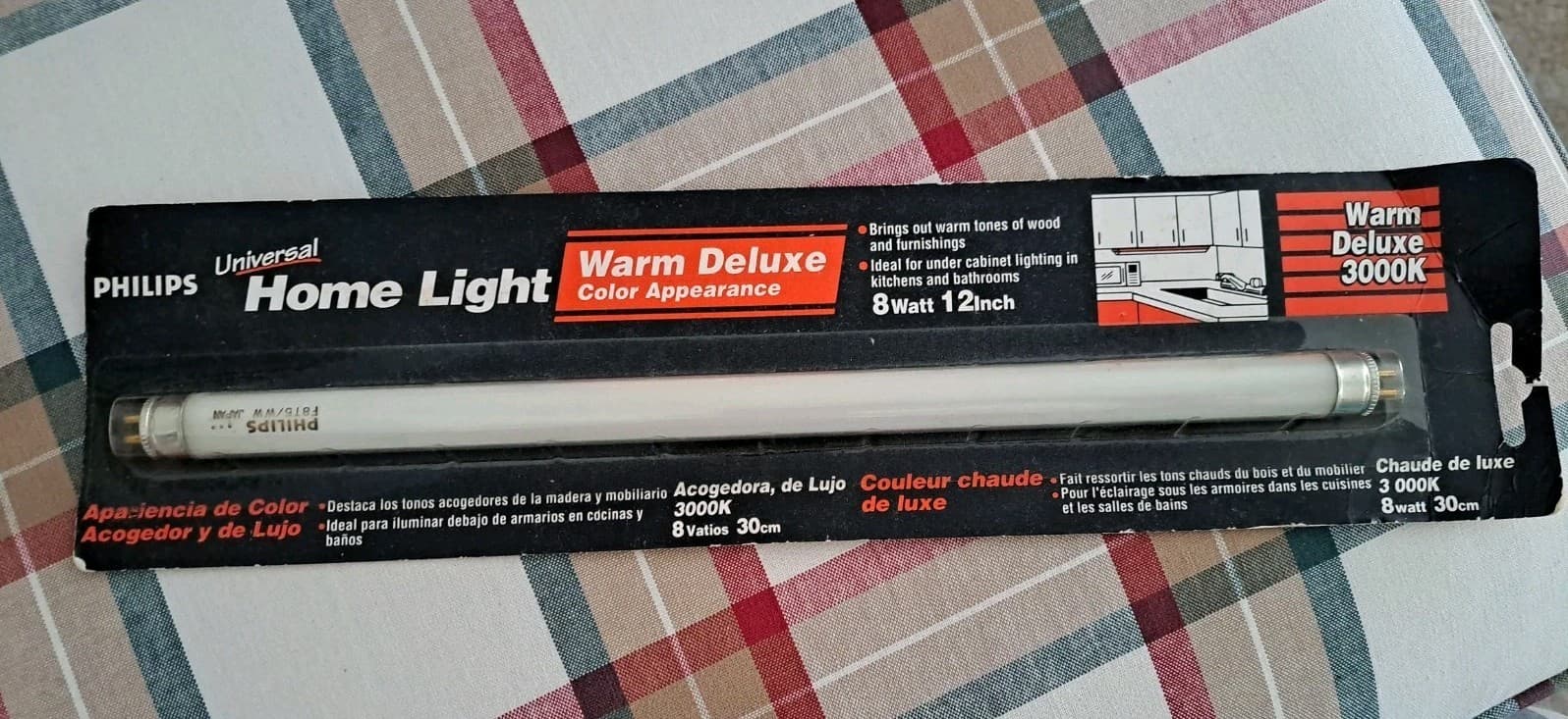 Philips 8-Watt 12 in. Fluorescent Tube Light Bulb Warm White (3000K) NOS