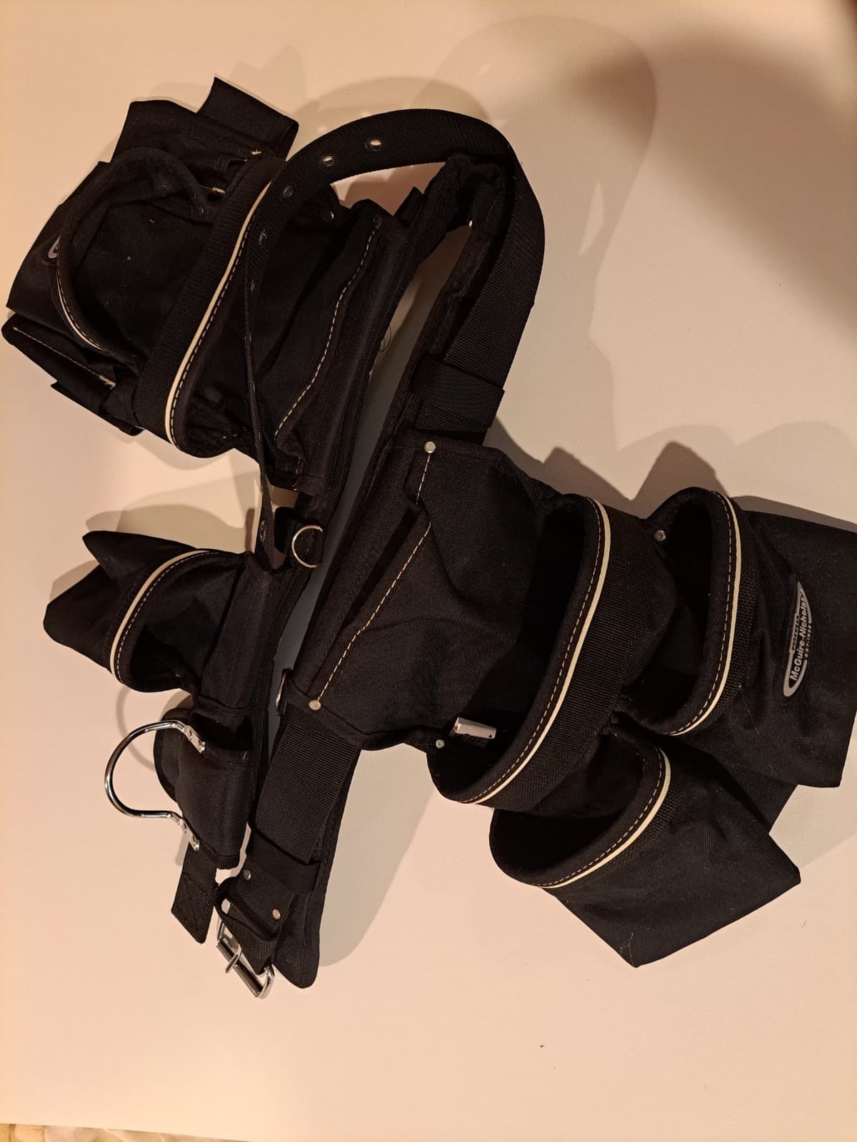 McGuire-Nicholas 5 Pc Black Balastic 13 Pocket Rig Tool Belt Fits Up 50" Waist