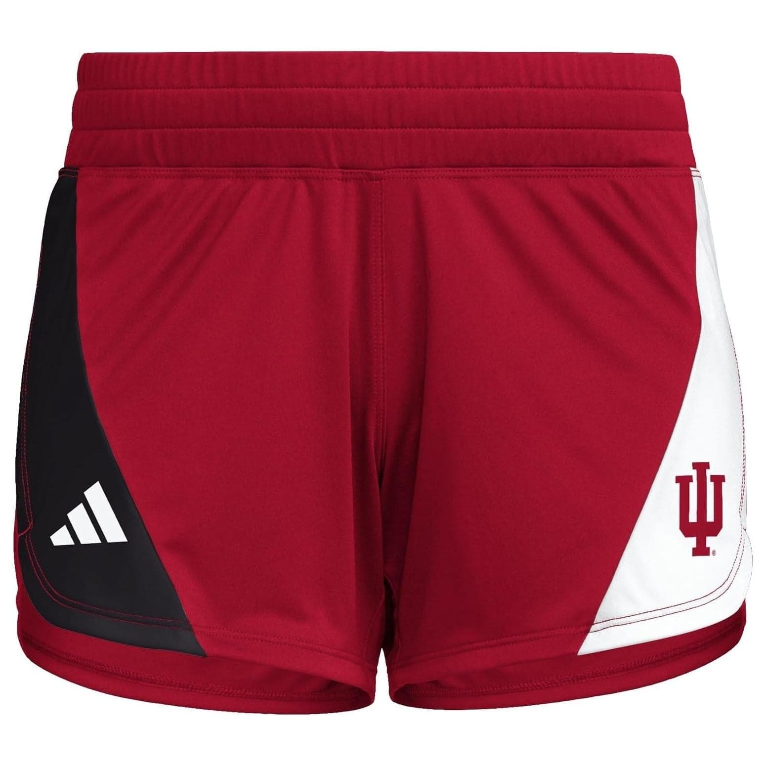 adidas Women's Indiana Hoosiers Aeroready Designed to Move Shorts Red Small