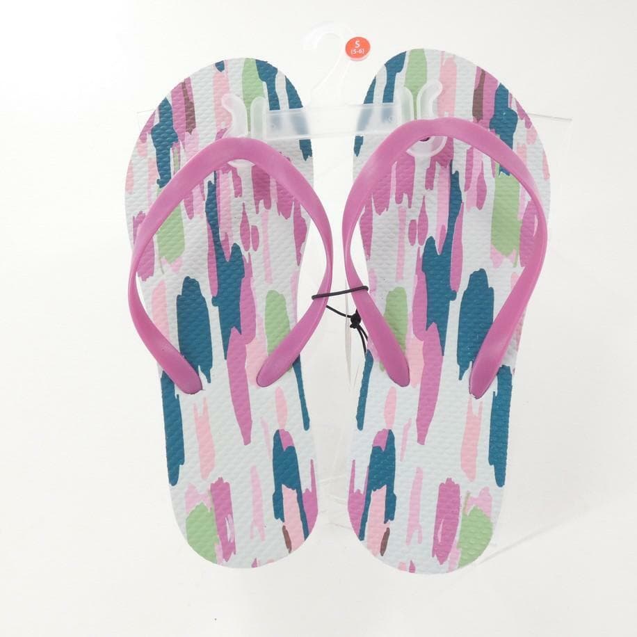 West Loop Women's Flip Flops Thongs Splatter Paint S (5-6) M (7-8) L (9-10)