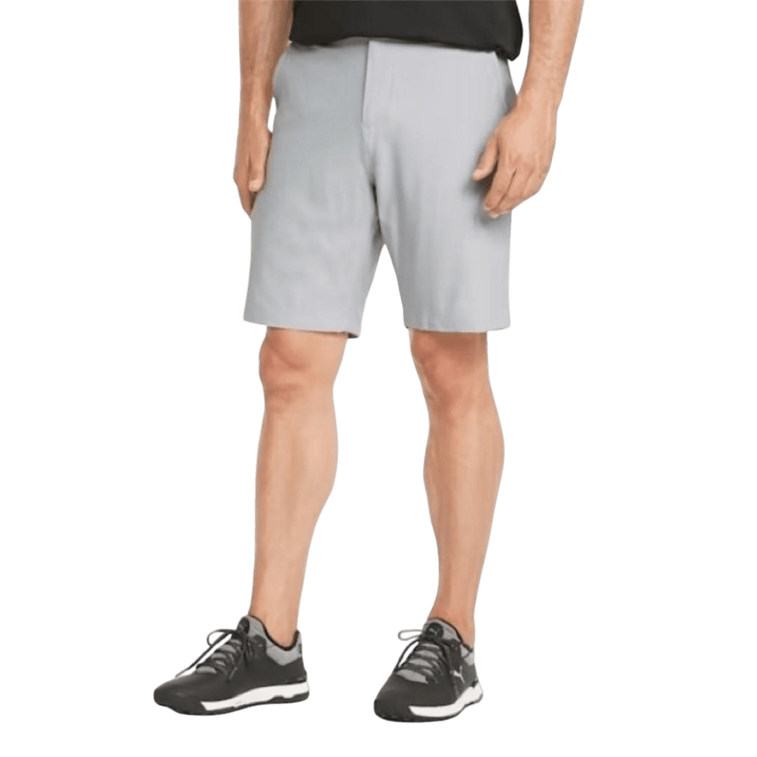 Puma Men's 101 North dryCell Golf Shorts High Rise Heather Gray 36 $77 Value