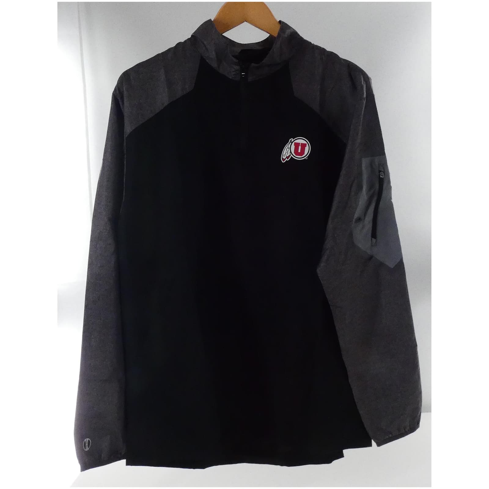 Holloway Utah Utes Performance Hybrid Pullover Aero-Tec Jacket Medium $65 Value