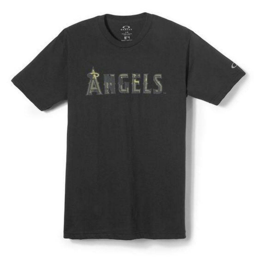 Oakley Men's Los Angeles Angels Camouflage Tee Baseball Red White Black M L XL