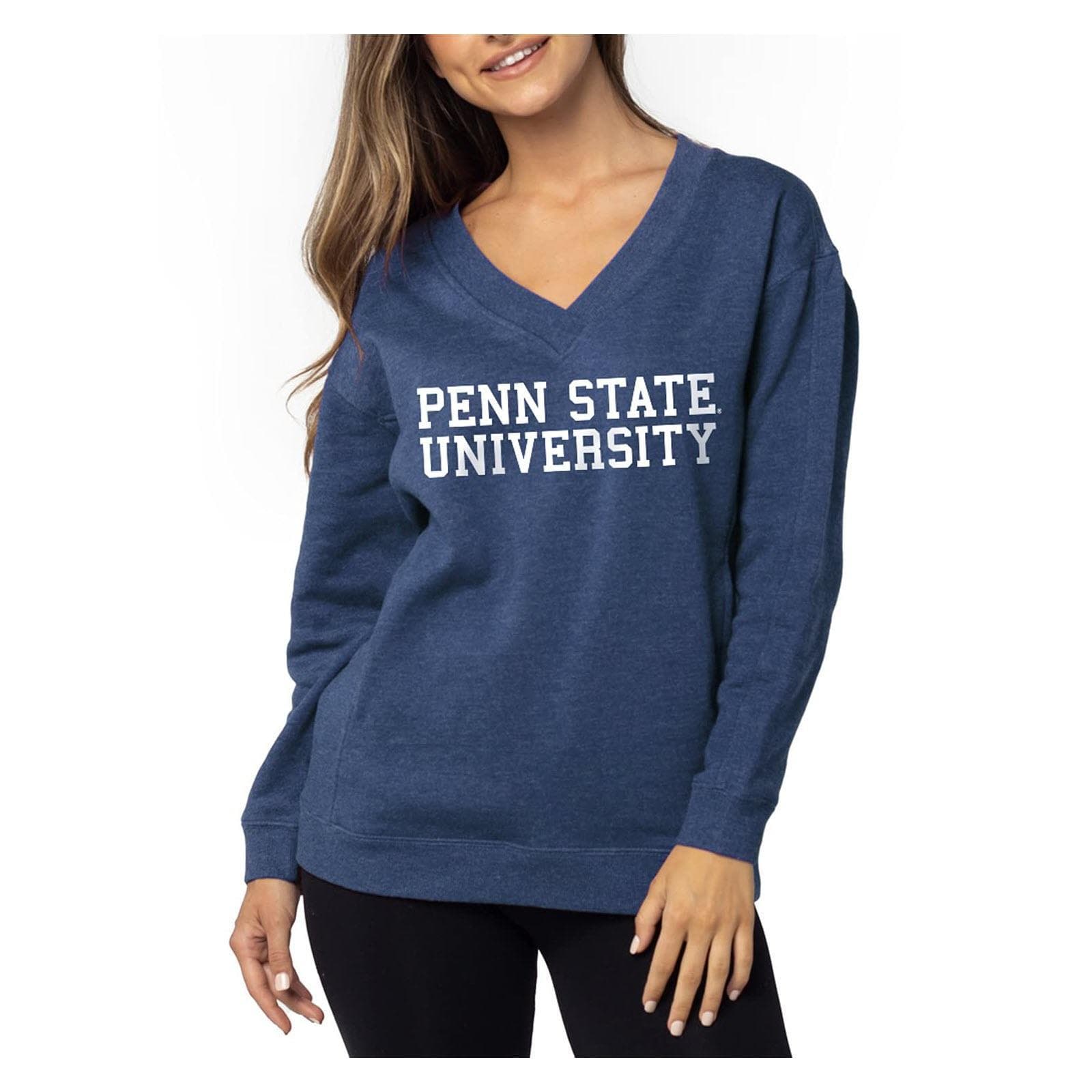 UG Apparel Women's Penn State Nittany Lions Ivy League V-Neck Sweatshirt XL