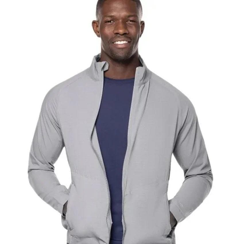 Coolibar UPF 50+ Men's Outpace Sport Sun Protective Jacket Gray 2XL $95 Value
