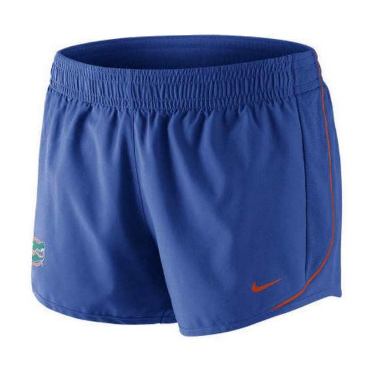 Nike Women's Florida Gators Dri-Fit 10K Athletic Shorts Blue XS S L