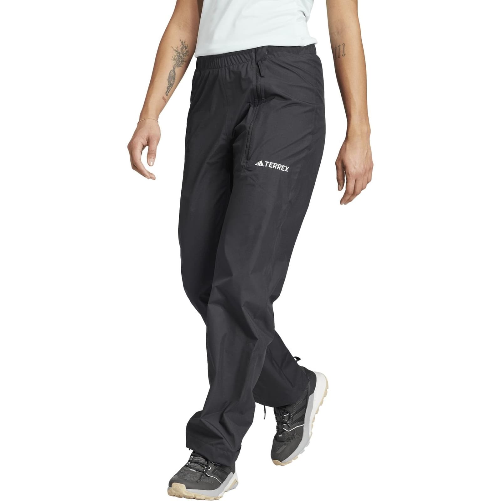 Adidas Women's Terrex Multi RAIN.RDY 2-Layer Rain Pants Large Petite $120 Value