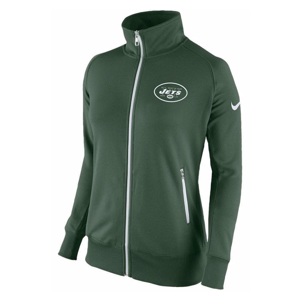 Nike Women's New York Jets MVP Zip Performance Polyester Track Jacket Medium