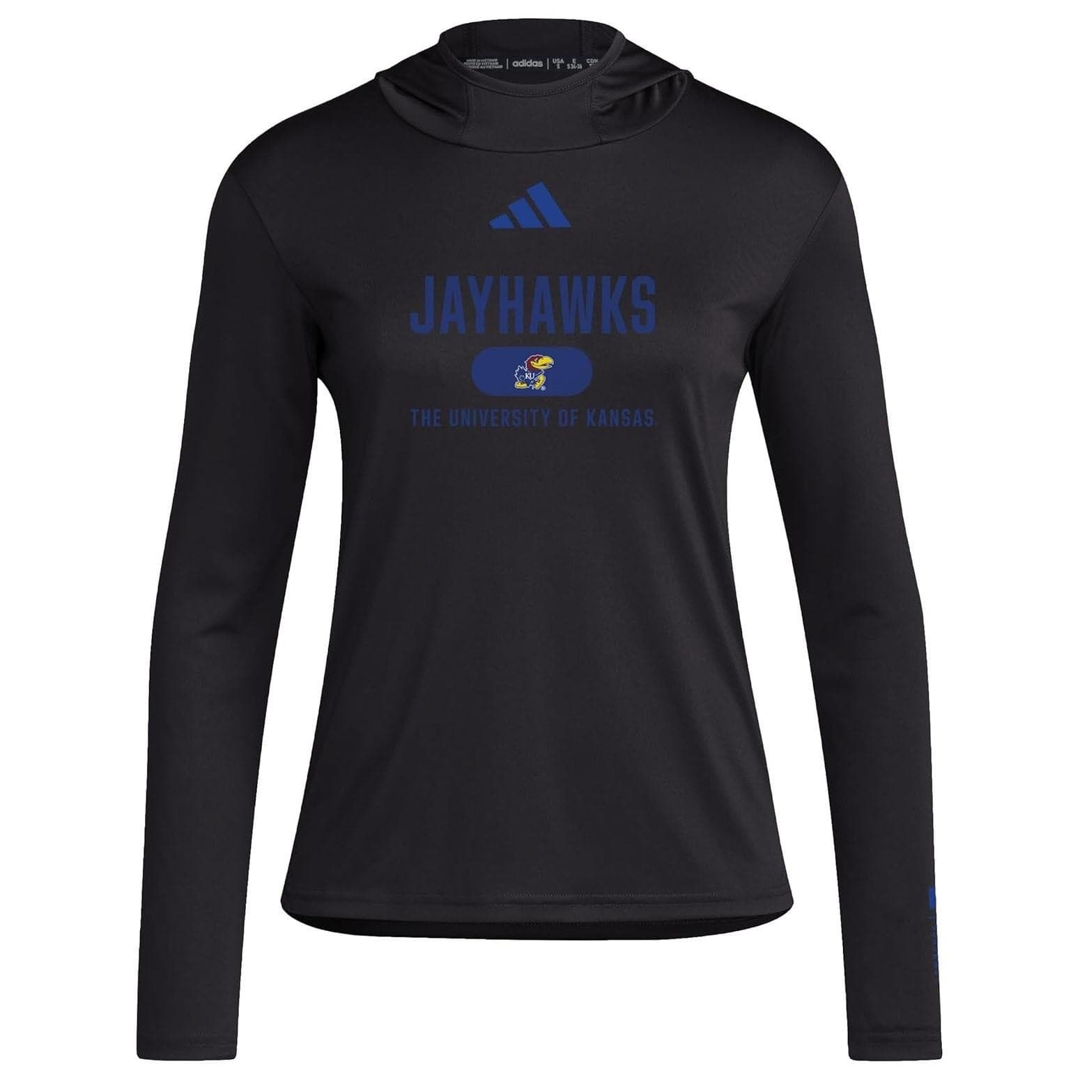 Adidas Women's Kansas Jayhawks Aeroready Designed for Training Hoodie Large