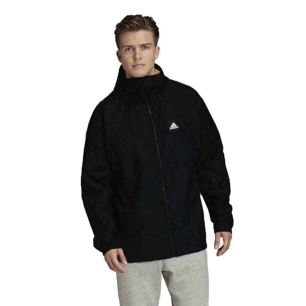 Adidas Men's Primeblue W.N.D. Full Zip Windbreaker Jacket Black X-Large