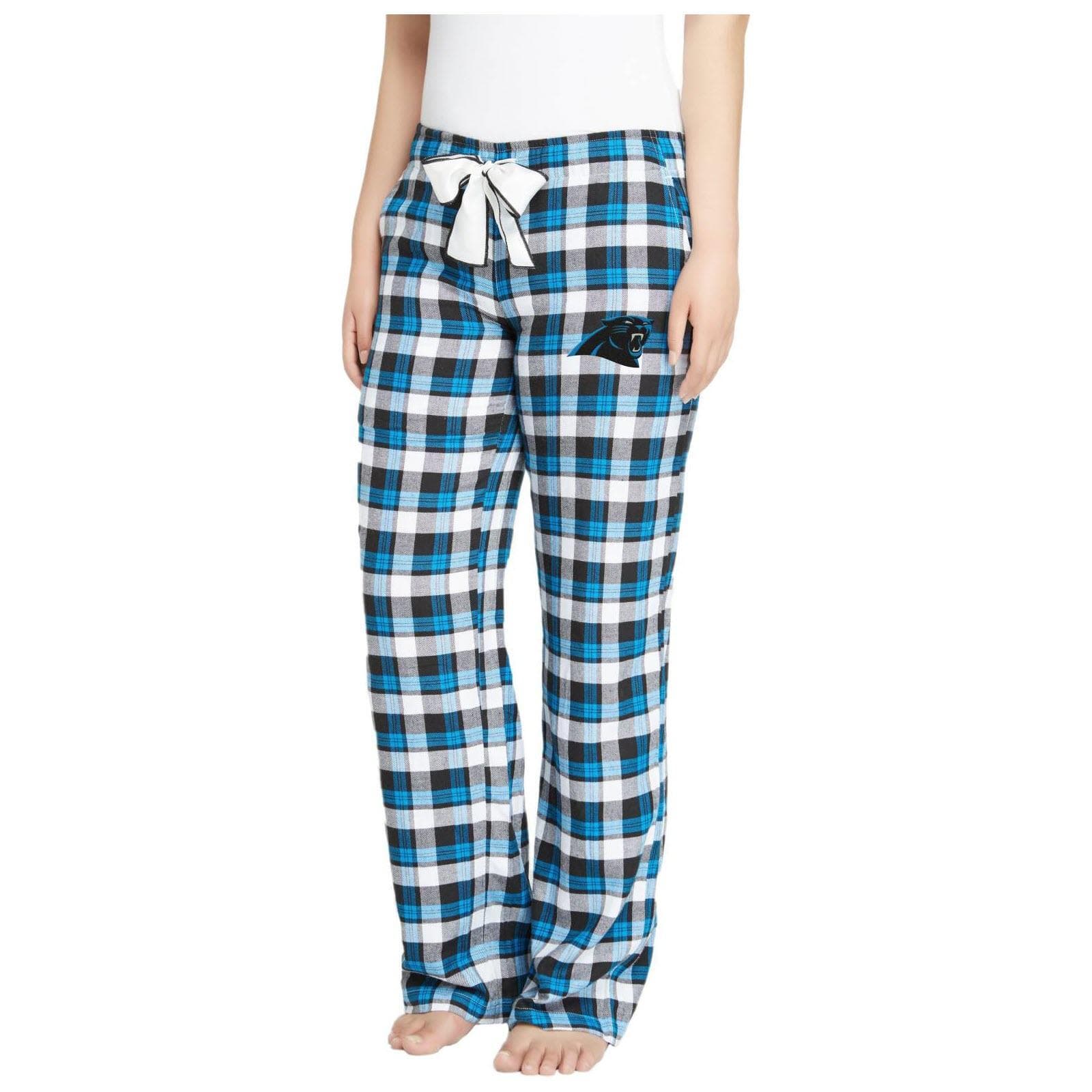 NFL Apparel Women's Carolina Panthers Piedmont Flannel Pajama Pants Large