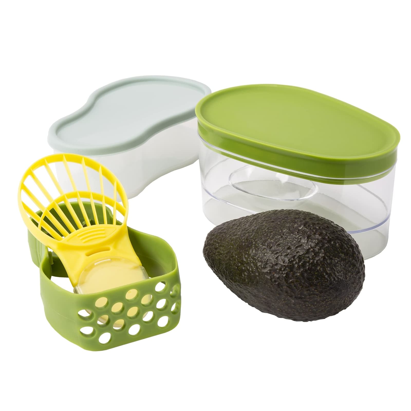 Kinsy Avocado Saver Slicer Keeper Masher Pitter 5-in-1 Multi-Functional Tool Set