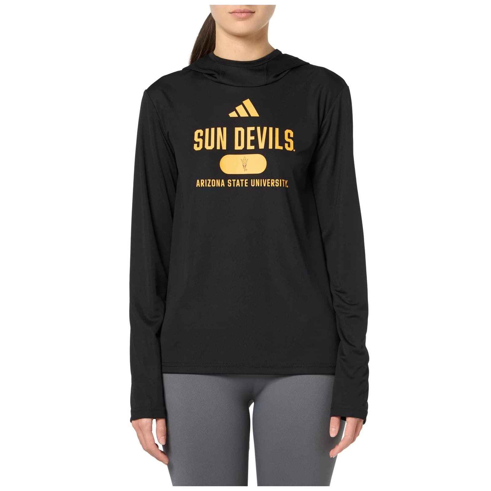 Adidas Women's Arizona State Sun Devils Aeroready Designed Training Hoodie Large