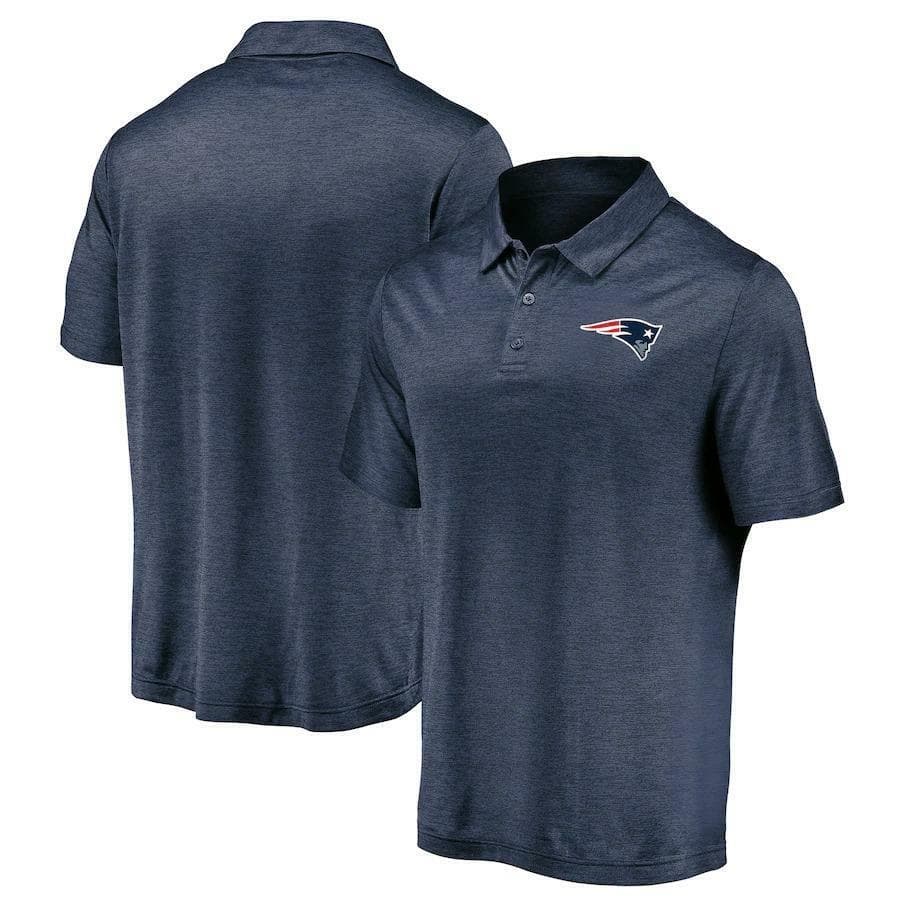 Majestic Men's New England Patriots Performance Polyester Striated Polo 2XL L