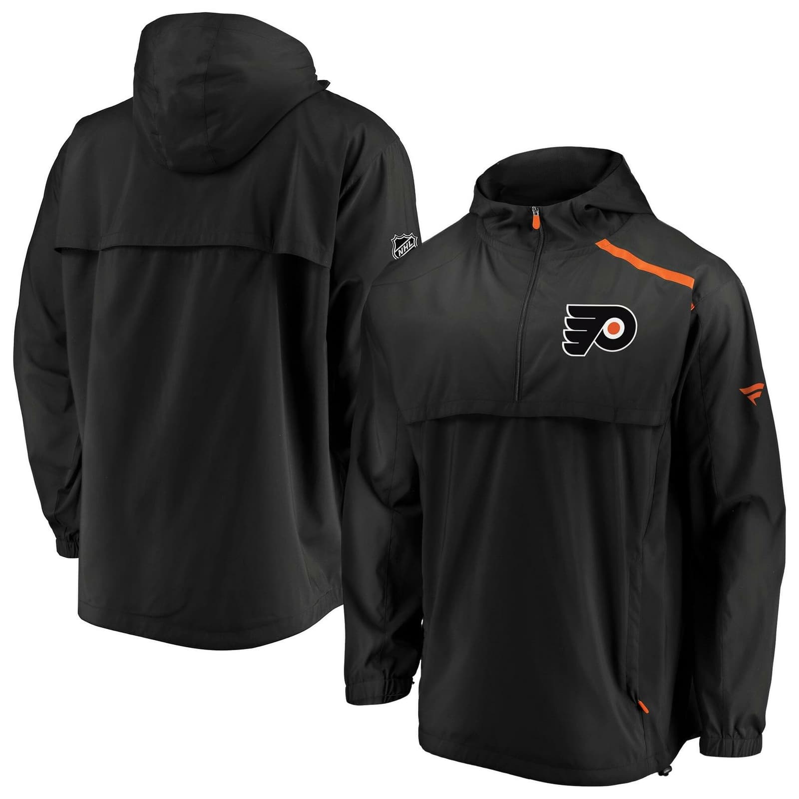 Fanatics Men's Philadelphia Flyers Authentic Pro Rinkside 1/4 Zip Anorak Jacket
