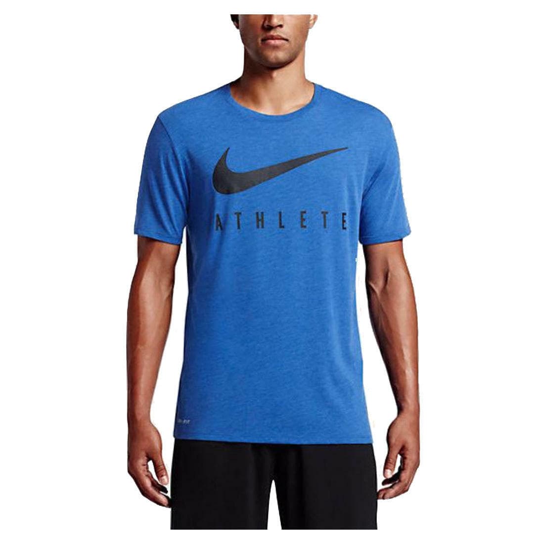 Nike Men's Dri-Fit Spark Swoosh Training Top Blue Large Fitness MSRP $65