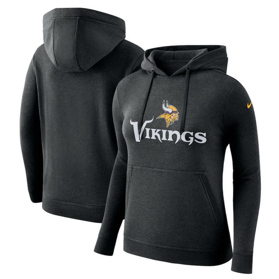 Nike Women's Minnesota Vikings Club Triblend Pullover Hoodie Black Small