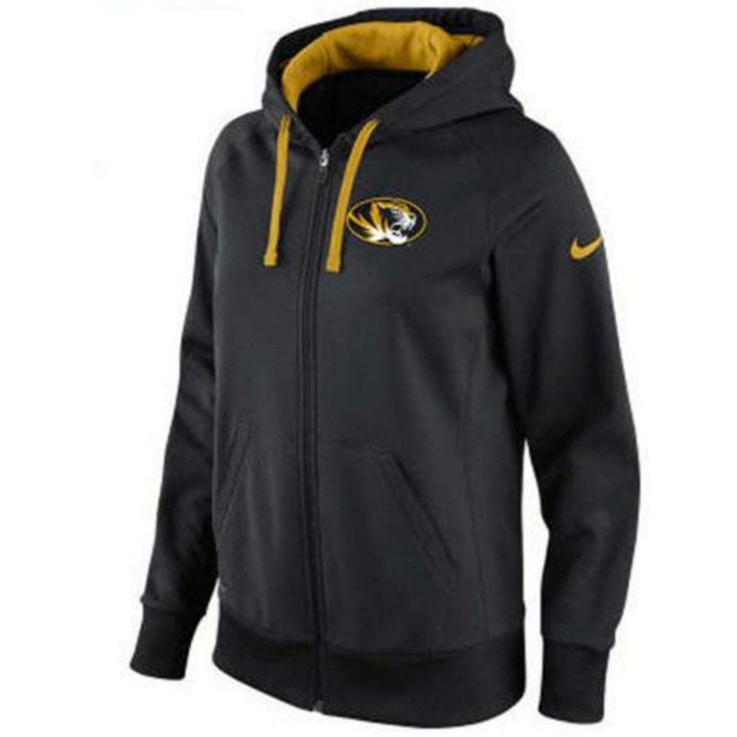 Nike Women's Missouri Tigers Sideline Full-Zip Hoodie Black Medium