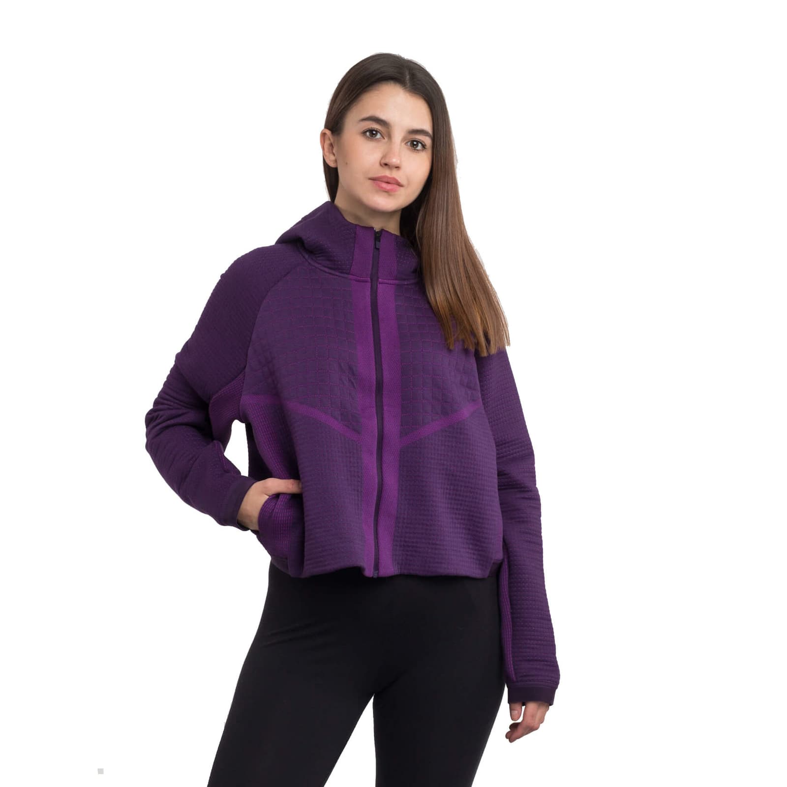 Nike Sportswear Women's City Ready Tech Fleece Full Zip Hoodie Full Zip Black XL
