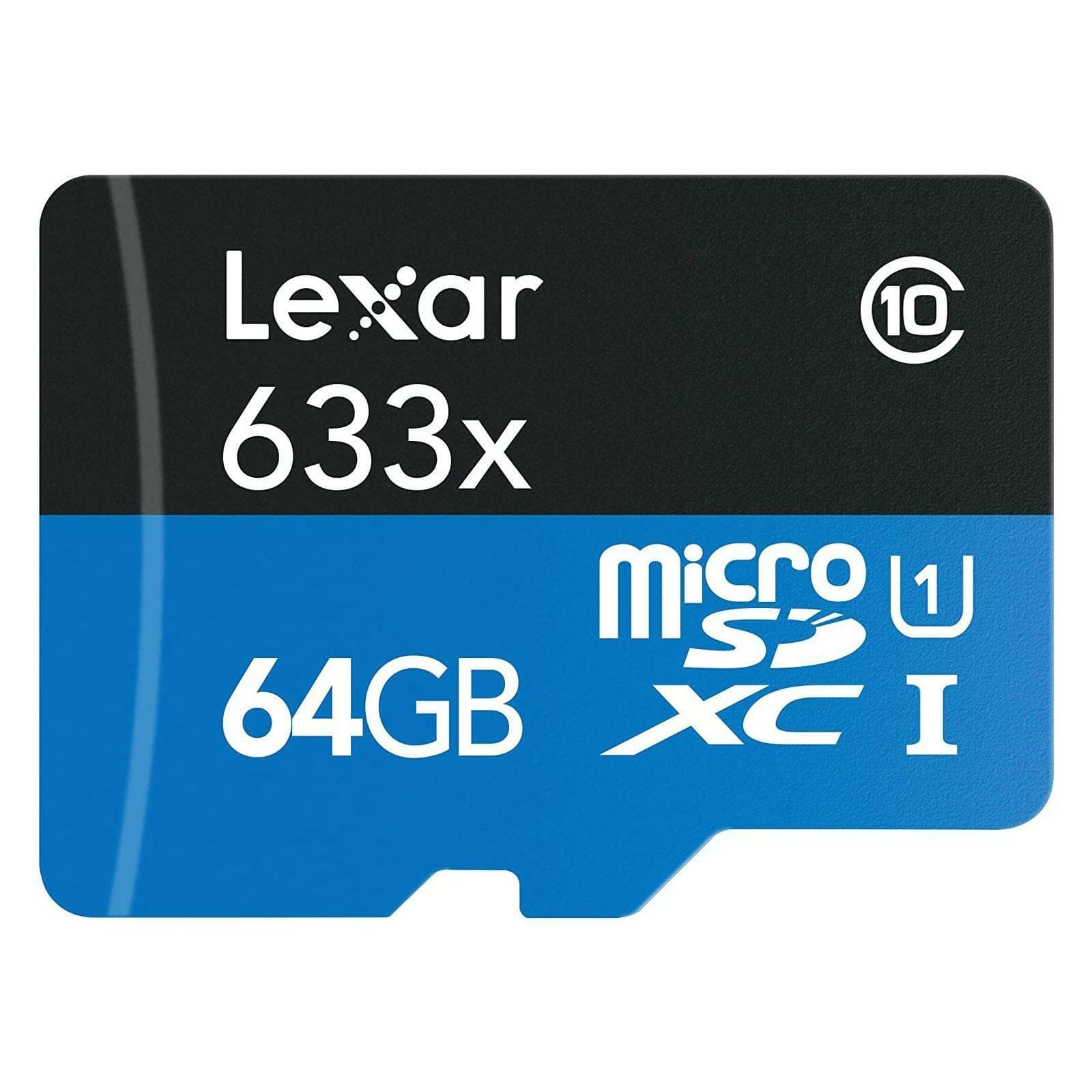 Lexar High-Performance microSDXC 633x 64GB UHS-I/U1 USB 3.0 Flash Memory Card