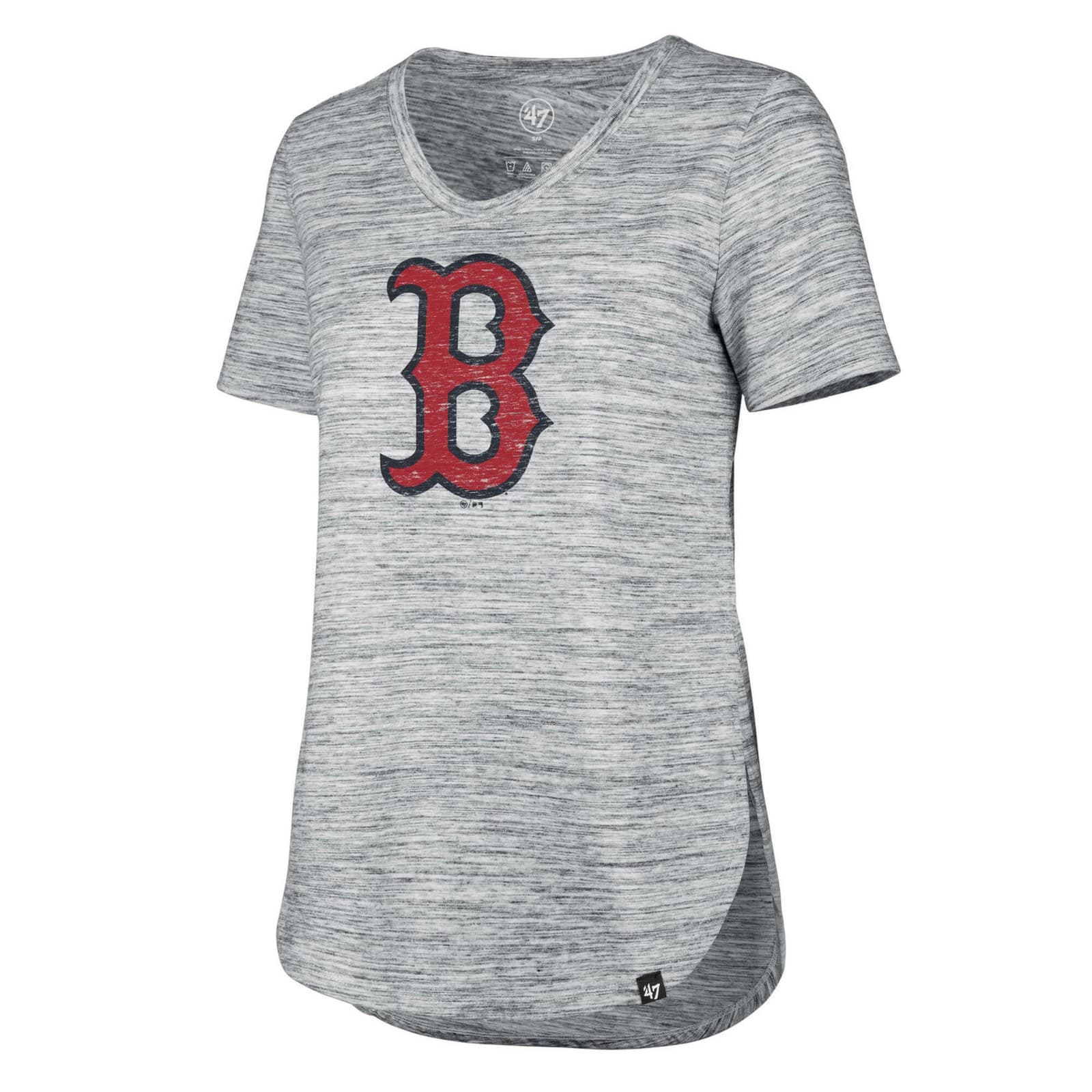 '47 Brand Women's Boston Red Sox Haze Split Hem T-shirt S M L XL MSRP $38