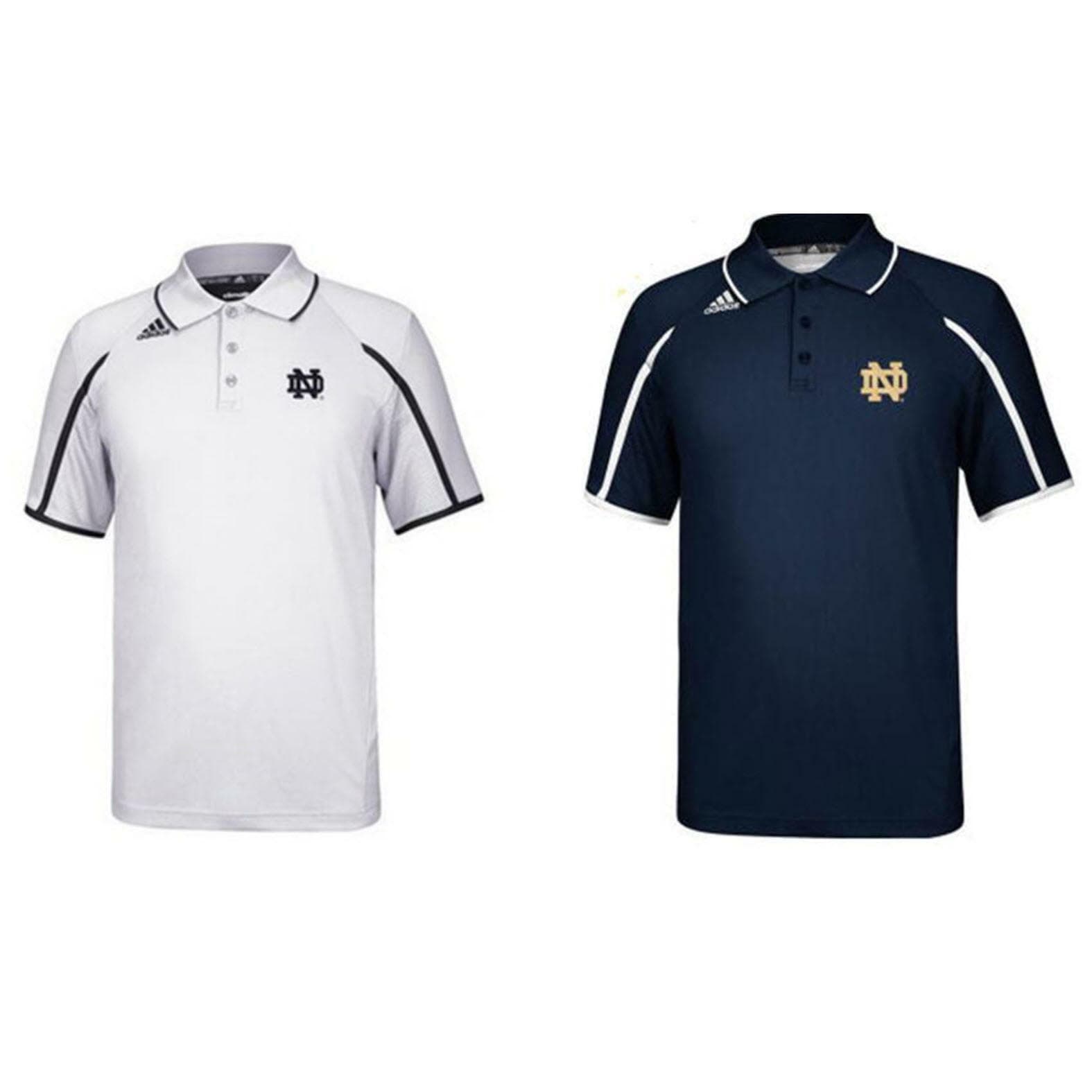 Adidas Men's Notre Dame Fighting Irish Coaches Sideline Polo MSRP $65 Medium