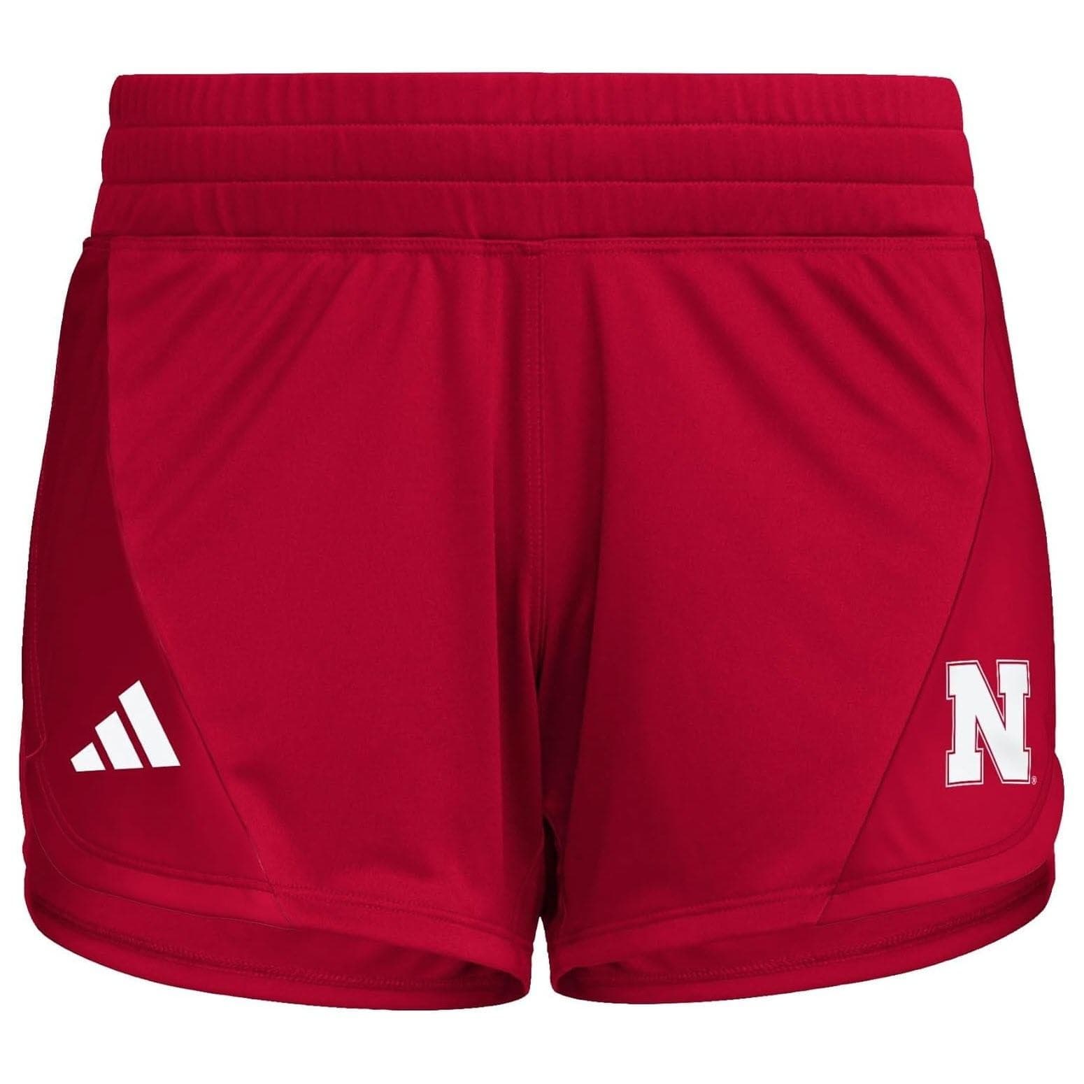 adidas Women's Nebraska Cornhuskers Aeroready Designed to Move Shorts Medium Red