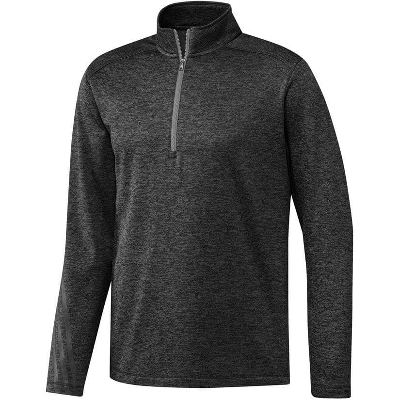 Adidas Men's Aeroready Brushed Terry Quarter Zip Pullover Top Black X-Large