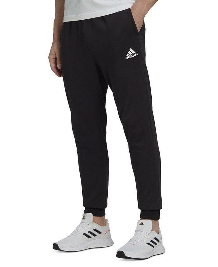 Adidas Men's Essentials Feel Cozy Jogger Fleece Pants Black Medium $60 Value