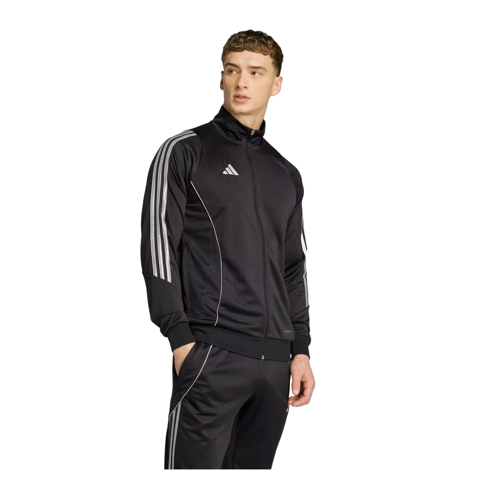 Adidas Men's Tiro Aeroready Full-Zip Training Jacket Black X-Large $65 Value