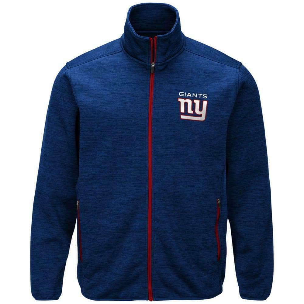 G-III Sports New York Giants Men's High Jump Space-Dye Jacket Blue 2XL $110 Valu