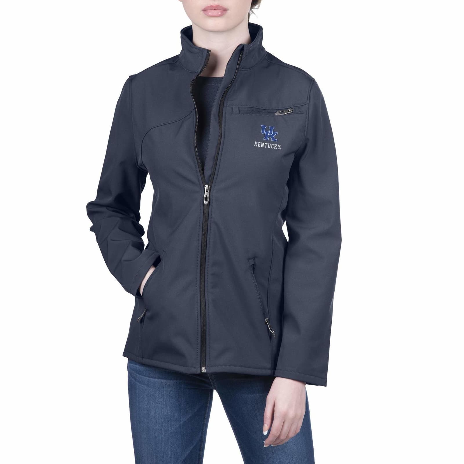Spyder Women's Kentucky Wildcats Gameday Transport Full Zip Softshell Jacket XL