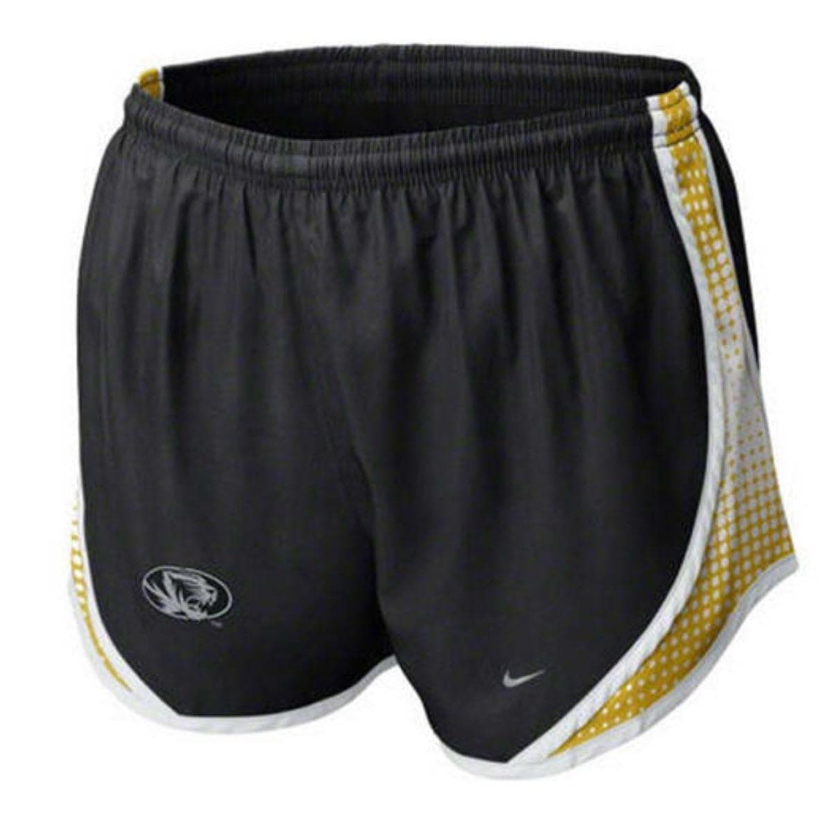 Nike Women's Missouri Tigers Dri-Fit Seasonal Tempo Shorts Black Large
