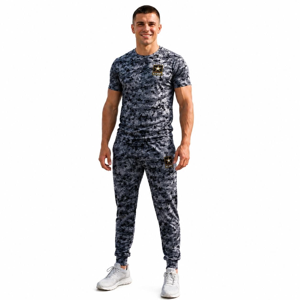 Forman Mills Men's US Army Urban Digital Camouflage Graphic Joggers Pants XL