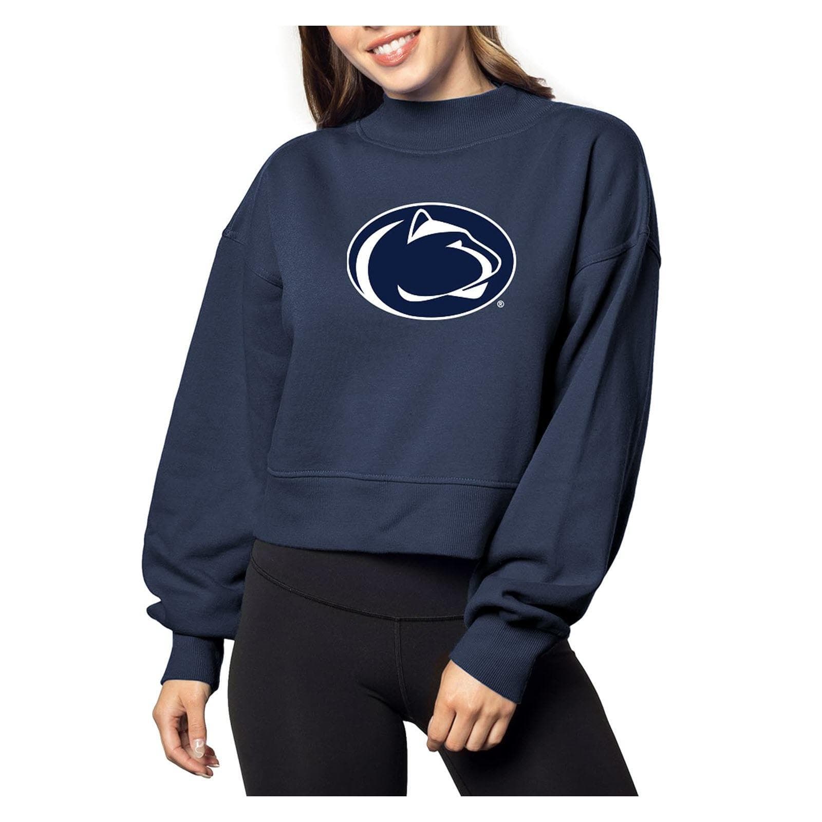 Chicka-D Women's Penn State Nittany Lions Hailey Pullover Sweatshirt Blue XL