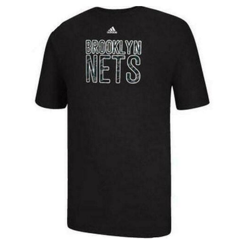 Adidas Men's Brooklyn Nets Short Sleeved Camo Filled T-shirt Medium Black