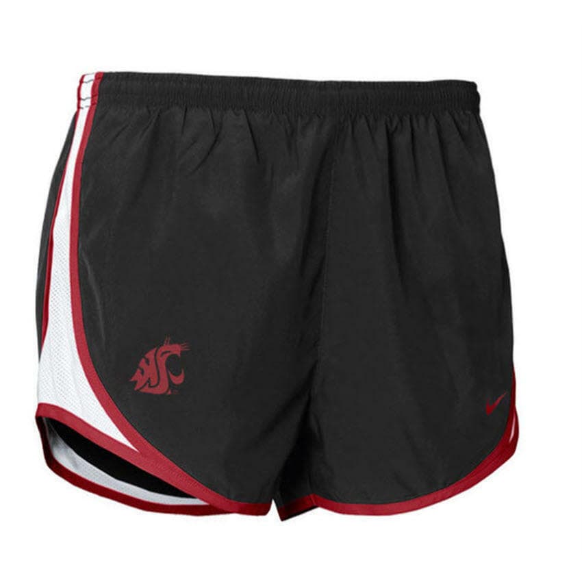 Nike Women's Washington State Cougars Dri-Fit Tempo Shorts Black XL X-Small