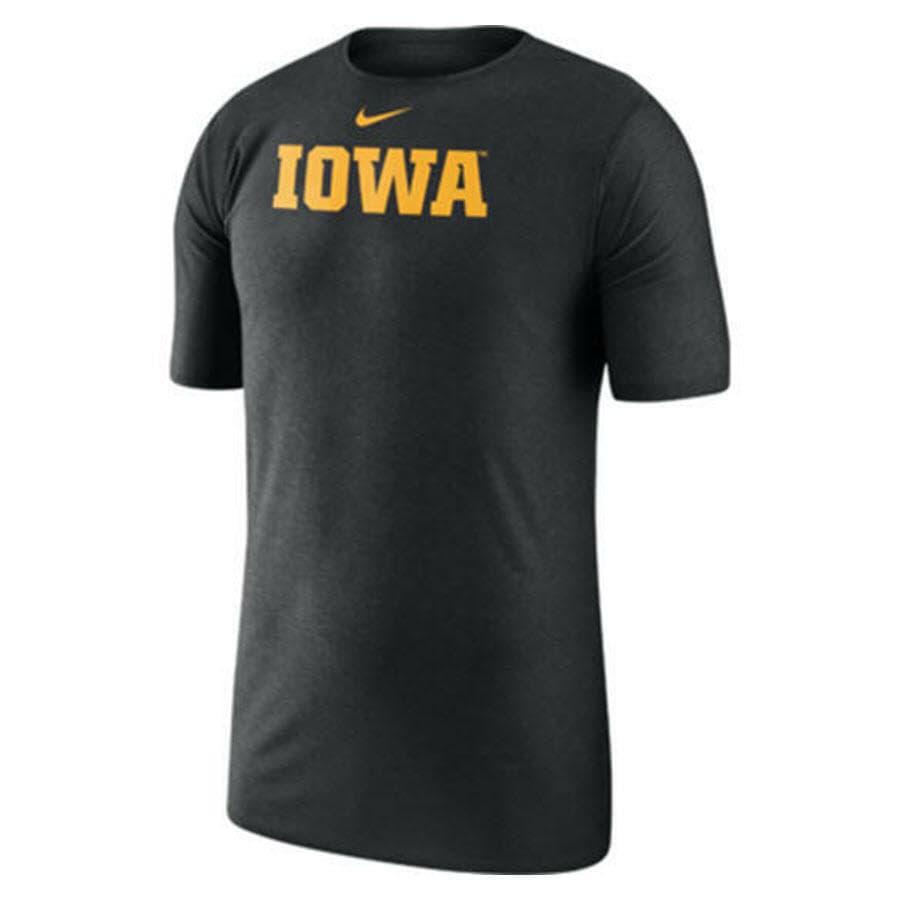 Nike Men's Iowa Hawkeyes Dri-Fit Sideline Player Top Black Medium $70 Value