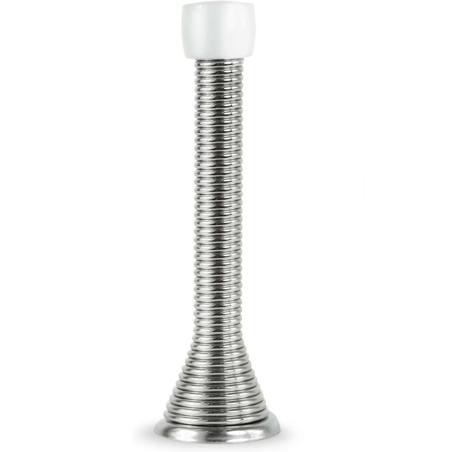 Jack N’ Drill Heavy Duty Spring Steel Door Stopper Chrome 3 1/8 in 15 Pack
