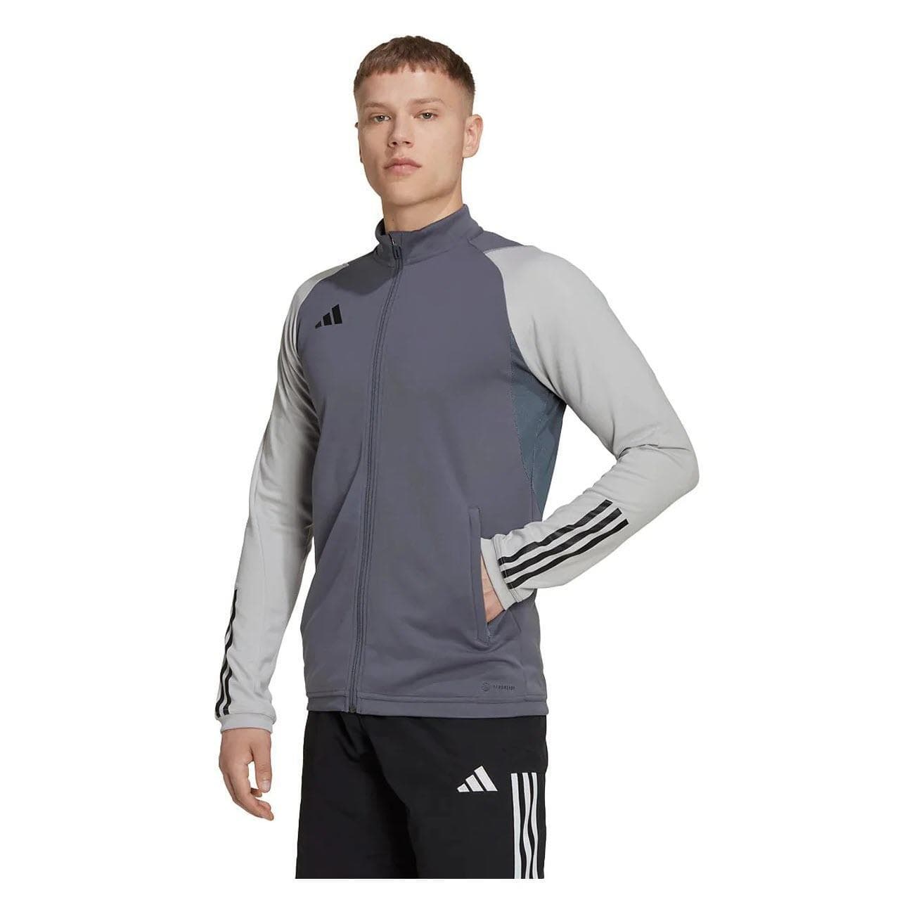 Adidas Men's Tiro Aeroready Quarter-Zip Pullover Top Onyx 3XL $75 Value
