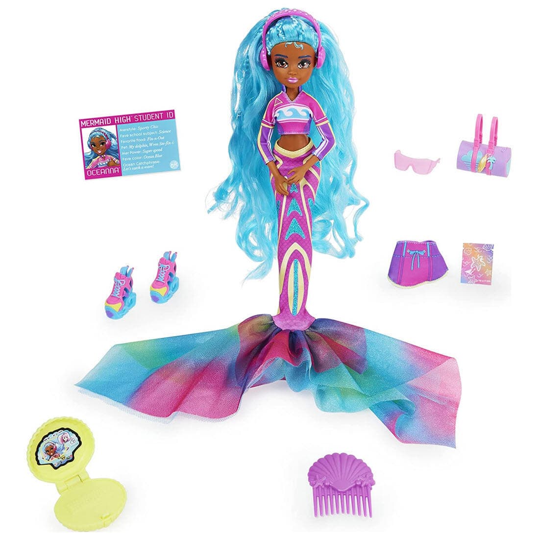 Mermaid High Oceanna Deluxe Mermaid Doll & Accessories with Removable Tail