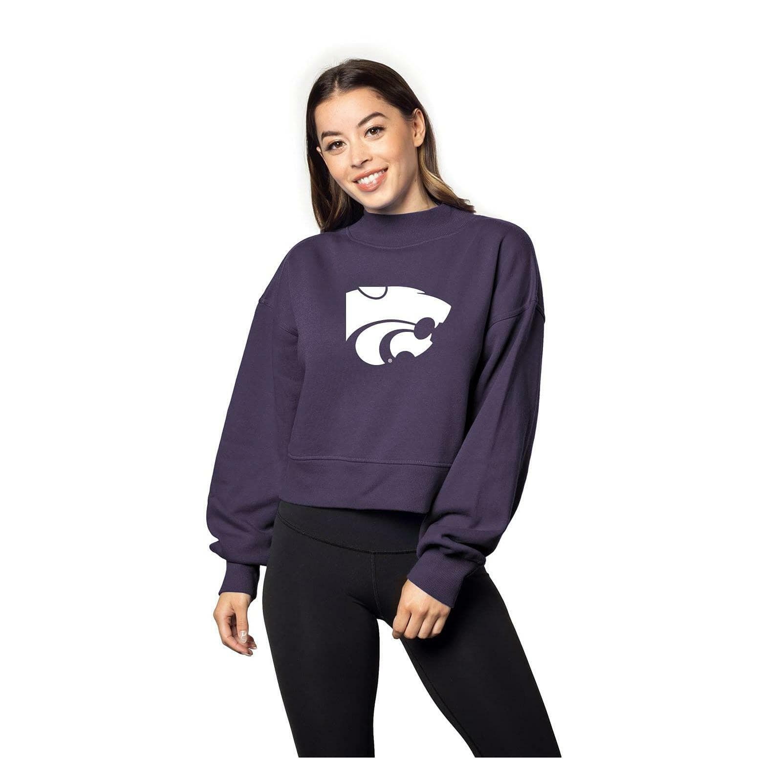 Chicka-D Women's Kansas State Wildcats Hailey Pullover Sweatshirt Purple X-Large