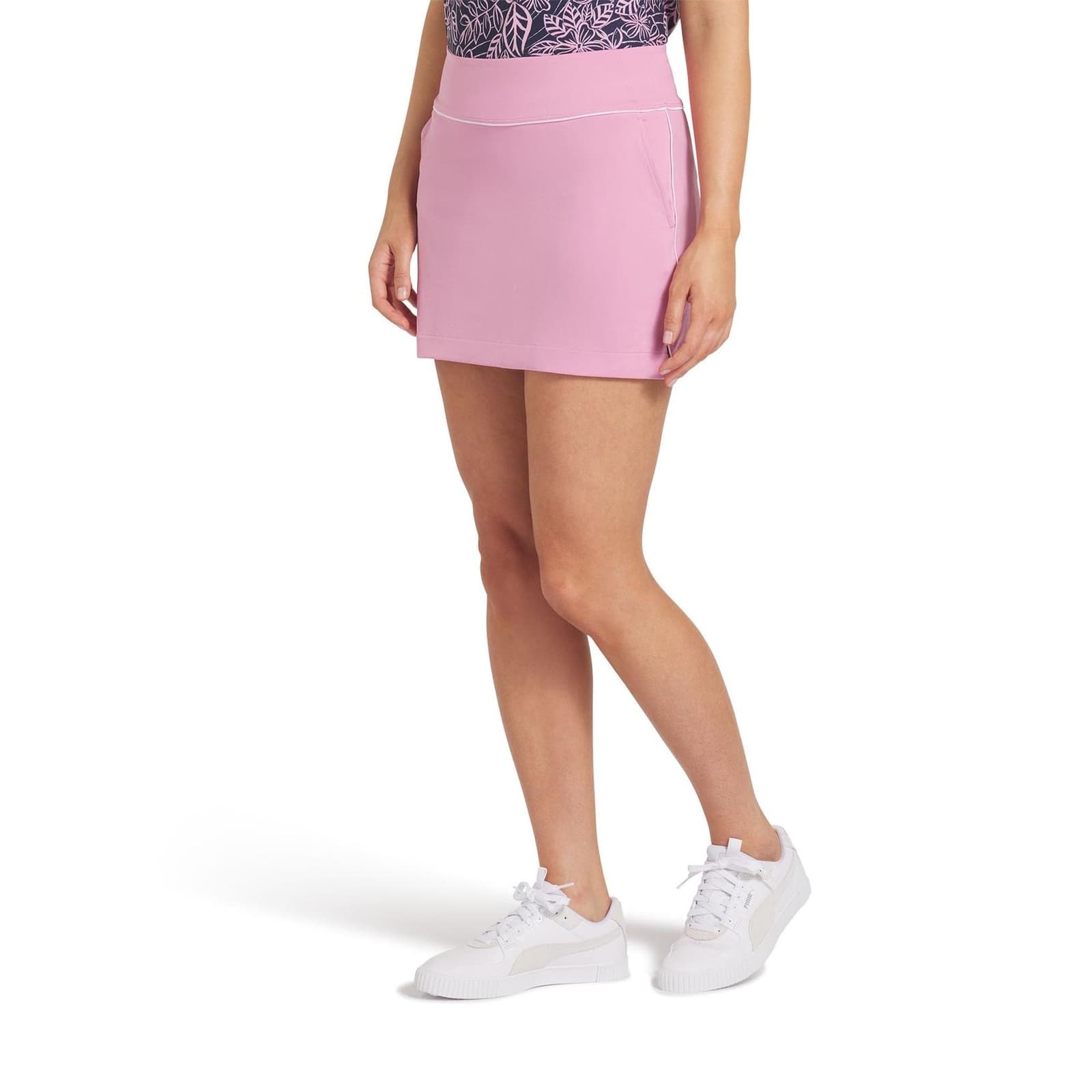Puma Women’s MATTR Blake Piped Knit Skort Mauved Out Large $76 Value