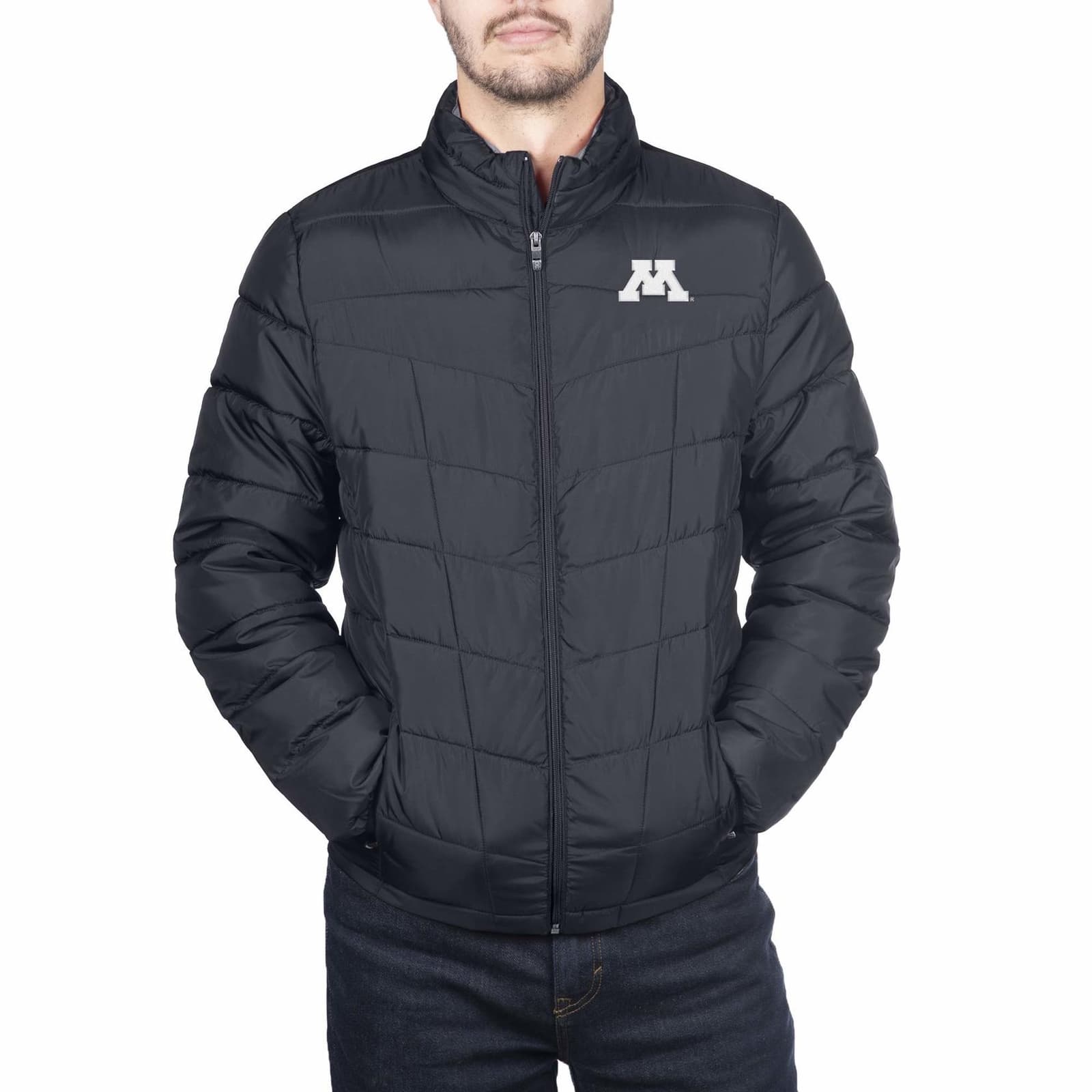 Spyder Men's Minnesota Golden Gophers Gameday Supreme Puffer Jacket Black 2XL