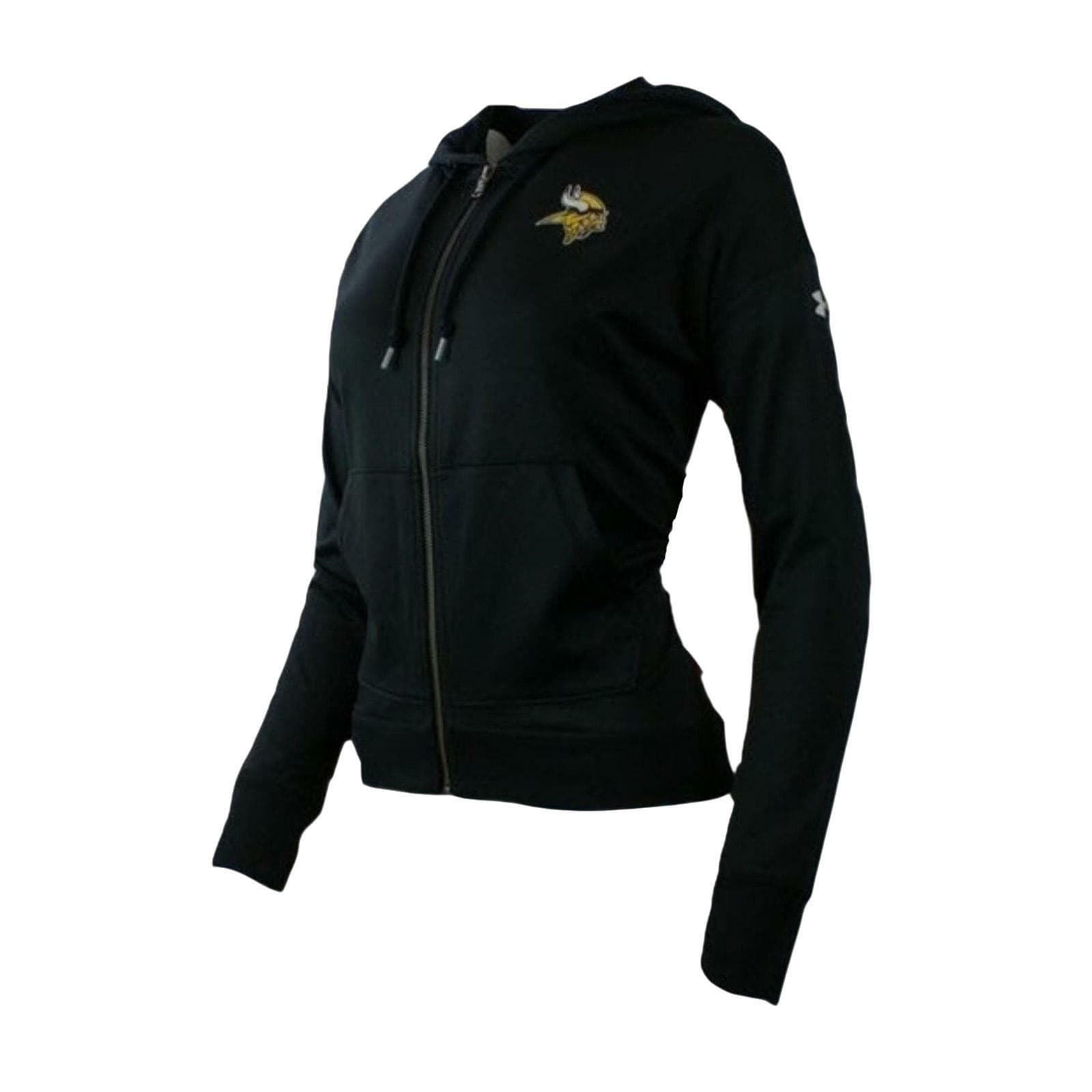 Under Armour Women's Minnesota Vikings ColdGear Combine Full Zip Hoodie Medium