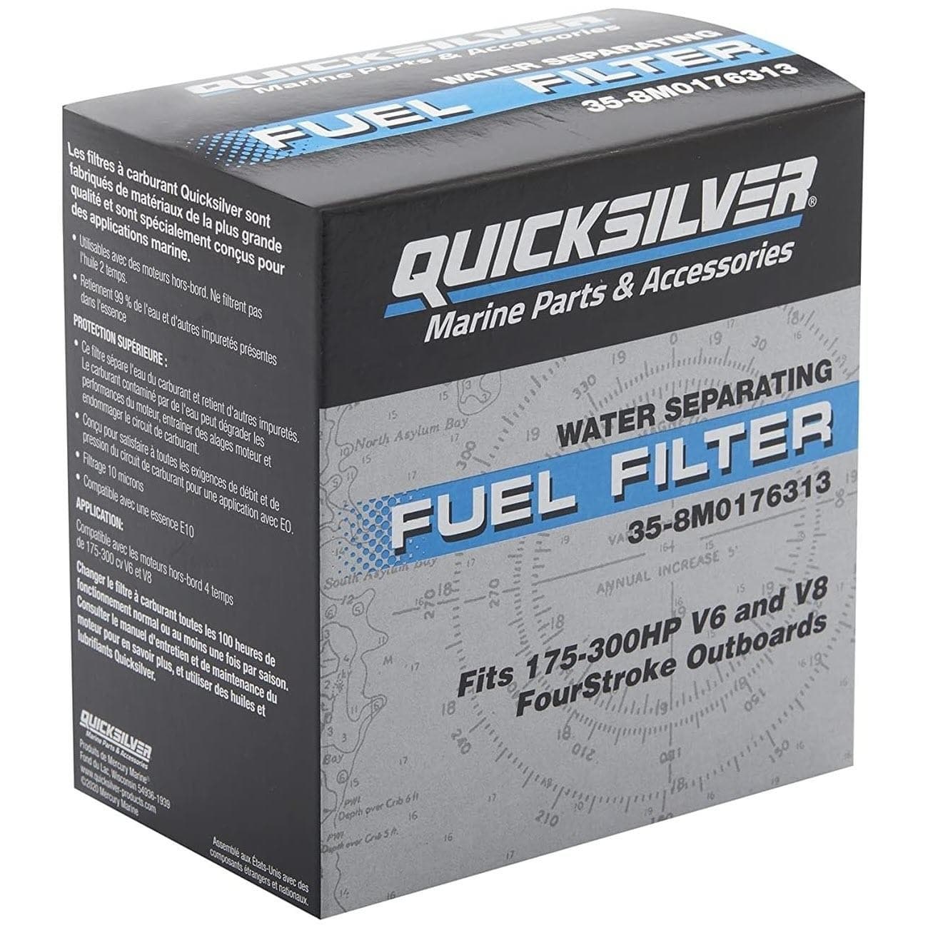 Quicksilver 35-8M0176313 Fuel Filter On-Engine Water Separating Mercury Marine