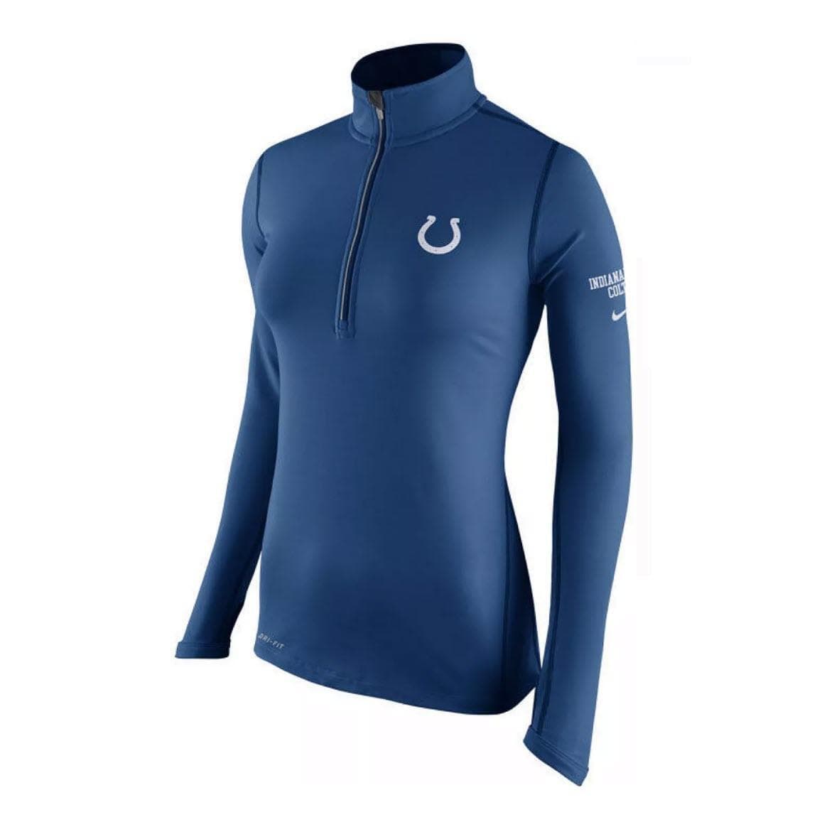 Nike Women's Indianapolis Colts Dry Element Half Zip Tailgate Jacket Blue Large