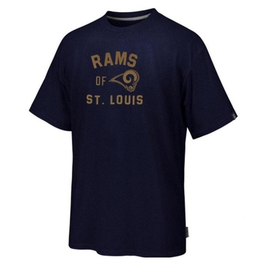 Nike Men's Los Angeles Rams Legacy Cotton Short Sleeve T-shirt Blue St. Louis
